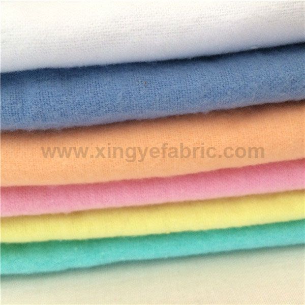 Plain Dyed Cotton Flannel Fabric